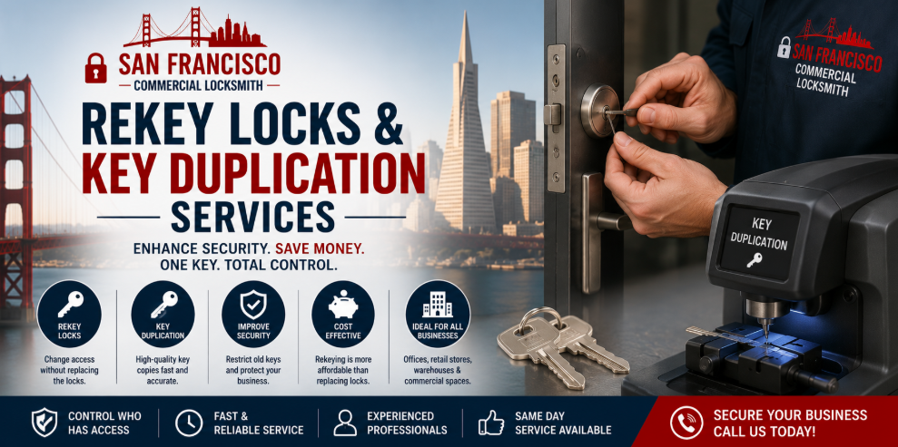 Rekey locks and Key Duplication Services san francisco