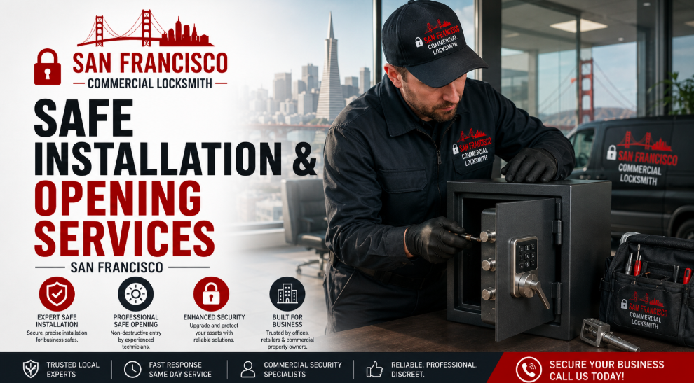 make me image for Safe Installation, Opening Services san francisco